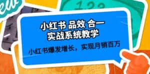 (10568期)小红书 品效 合一实战系统教学:小红书爆发增长,实现月销百万 (59节)-优优云创网