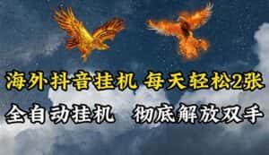 （10594期）海外抖音挂机，全自动挂机，每天轻松两张-优优云创网
