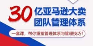 30亿亚马逊大卖团队管理体系,一套课,帮你重塑管理体系与管理技巧-优优云创网