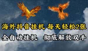 海外抖音挂机，每天轻松2张，全自动挂机，彻底解放双手！-优优云创网