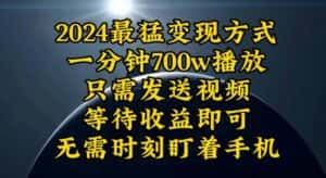 (10652期)一分钟700W播放,暴力变现,轻松实现日入3000K月入10W-优优云创网