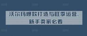 沃尔玛爆款打造与旺季运营,新手卖家必看-优优云创网