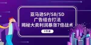 (10687期)亚马逊SP/SB/SD广告组合打法,揭秘大卖利润暴涨7倍战术 (9节课)-优优云创网
