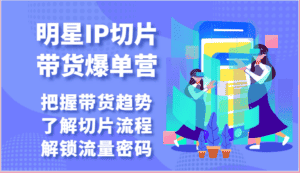 明星IP切片带货爆单营-把握带货趋势,了解切片流程,解锁流量密码(69节)-优优云创网