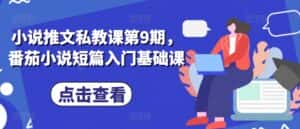 小说推文私教课第9期，番茄小说短篇入门基础课-优优云创网
