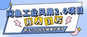 (11002期)2024年6月最新闲鱼工业风扇2.0项目,轻松月入3W+,新手小白躺赚的教学-优优云创网
