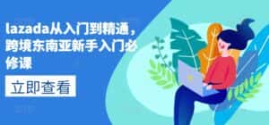 lazada从入门到精通,跨境东南亚新手入门必修课-优优云创网