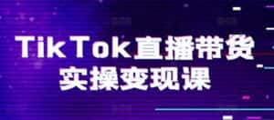 TikTok直播带货实操变现课:系统起号、科学复盘、变现链路、直播配置、小店操作流程、团队搭建等。-优优云创网