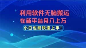 (11078期)利用软件无脑搬运,在新平台月入上万,小白也能快速上手-优优云创网