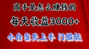 高手是怎么赚钱的,1天收益3500+,一个月收益10万+,-优优云创网