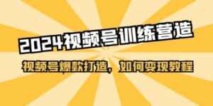 (11135期)2024视频号训练营,视频号爆款打造,如何变现教程(20节课)-优优云创网
