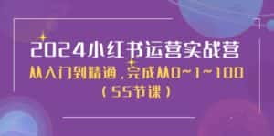 (11186期)2024小红书运营实战营,从入门到精通,完成从0~1~100(50节课)-优优云创网