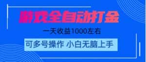 （11201期）游戏自动打金搬砖，单号收益200 日入1000+ 无脑操作-优优云创网