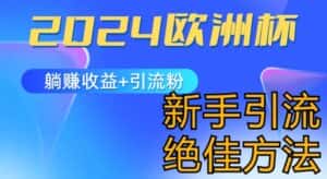 2024欧洲杯风口的玩法及实现收益躺赚+引流粉丝的方法,新手小白绝佳项目-优优云创网