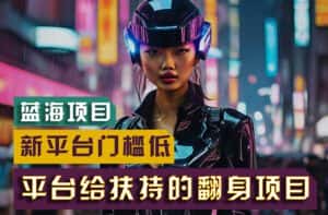 （11244期）【蓝海项目】新平台无脑搬运，翻身项目 门槛低 小白也能轻松上手 日入500+-优优云创网