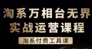 淘系万相台无界实战运营课,淘系付费工具课-优优云创网