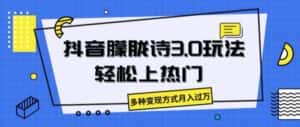 抖音朦胧诗3.0.轻松上热门,多种变现方式月入过万-优优云创网