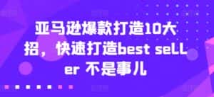 亚马逊爆款打造10大招,快速打造best seller 不是事儿-优优云创网