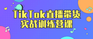 TikTok直播带货实战训练营课-优优云创网