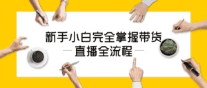 新手小白完全掌握带货直播全流程-优优云创网