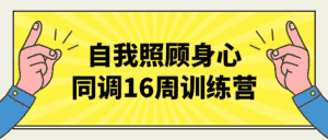自我照顾身心同调16周训练营-优优云创网