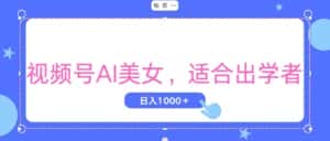 （11448期）视频号AI美女，当天观察收益的增长，适合初学者，无脑操作，轻松实现日…-优优云创网