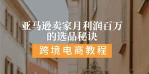 (11456期)亚马逊卖家月利润百万的选品秘诀: 抓重点/高利润/大方向/大类目/选品…-优优云创网