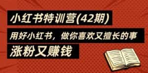 (11492期)35天-小红书特训营(42期),用好小红书,做你喜欢又擅长的事,涨粉又赚钱-优优云创网