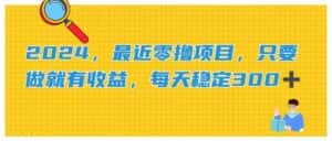 （11510期）2024，最近零撸项目，只要做就有收益，每天动动手指稳定收益300+-优优云创网