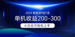 （11542期）2024最新游戏打金单机收益200-300-优优云创网