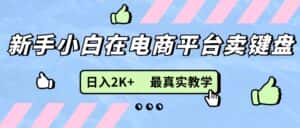 (11610期)新手小白在电商平台卖键盘,日入2K+最真实教学-优优云创网