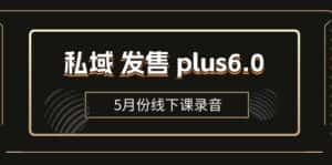 (11612期)私域 发售 plus6.0【5月份线下课录音】/全域套装 sop流程包,社群发售…-优优云创网