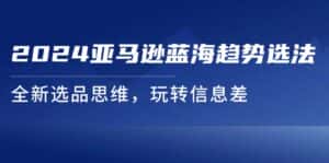 （11703期）2024亚马逊蓝海趋势选法，全新选品思维，玩转信息差-优优云创网