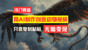 (11773期)教你免费制作吸睛动物合成视频,轻松月入过万!-优优云创网