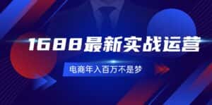 1688最新实战运营，0基础学会1688实战运营，电商年入百万不是梦（131节）-优优云创网