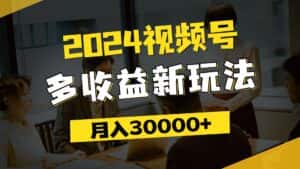 （11905期）2024视频号多收益新玩法，每天5分钟，月入3w+，新手小白都能简单上手-优优云创网