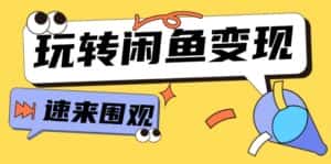 从0到1系统玩转闲鱼变现,教你核心选品思维,提升产品曝光及转化率(15节)-优优云创网