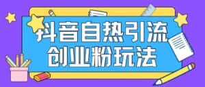 抖音引流创业粉自热玩法日引200+精准粉-优优云创网