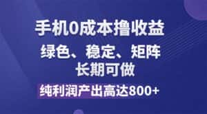 （11976期）纯利润高达800+，手机0成本撸羊毛，项目纯绿色，可稳定长期操作！-优优云创网
