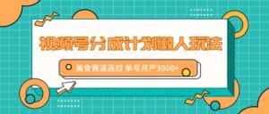 视频号分成计划懒人玩法,美食赛道连怼 单号月产3000+-优优云创网