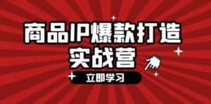 (12136期)商品-IP爆款打造实战营【第四期】,手把手教你打造商品IP,爆款 不断-优优云创网