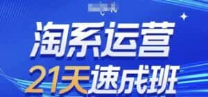 淘系运营21天速成班(更新24年8月),0基础轻松搞定淘系运营,不做假把式-优优云创网