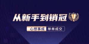 (12383期)从新手到销冠:精通客户心理学,揭秘销冠背后的成交秘籍-优优云创网