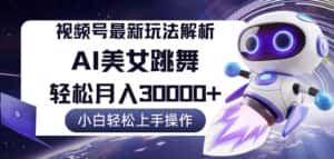 （12485期）视频号最新暴利玩法解析，小白也能轻松月入30000+-优优云创网