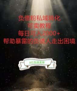 负债粉掘金计划,帮助负债者解决问题,债务规划,债务重组,最好的变现方式-优优云创网