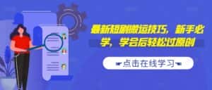 最新短剧搬运技巧，新手必学，学会后轻松过原创(抖音/快手搬运)-优优云创网