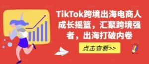 TikTok跨境出海电商人成长摇篮,汇聚跨境强者,出海打破内卷-优优云创网