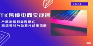(12783期)TK跨境电商实战课:产品定位到变现模式,高效剪辑与数据分析全攻略-优优云创网