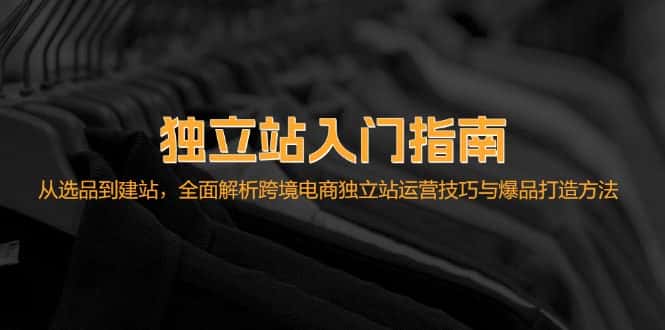 独立站入门指南：从选品到建站，全面解析跨境电商独立站运营技巧与爆品打造方法-优优云创网