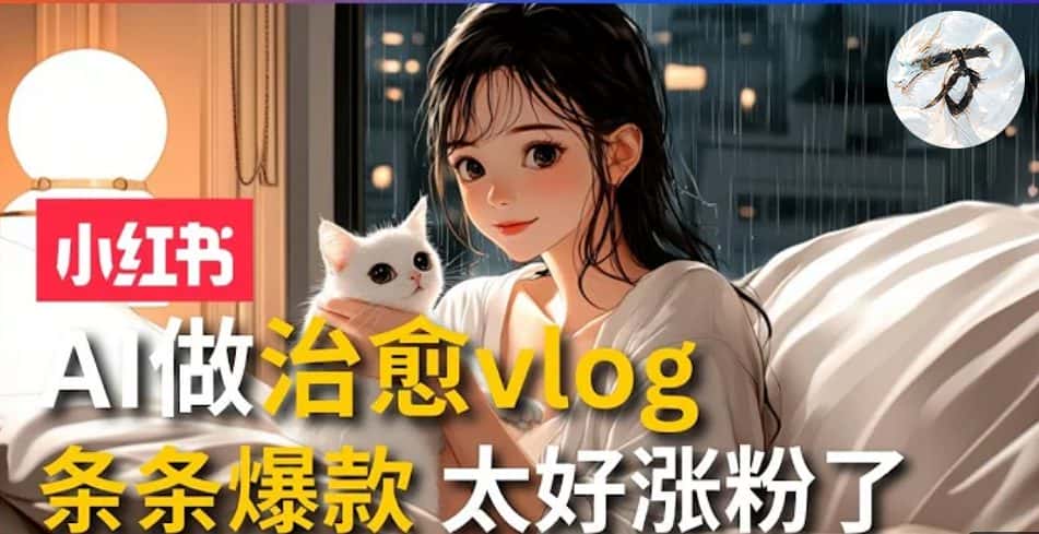 (13172期)AI治愈系vlog动画视频,小红书1个月轻松涨粉破万,商单报价1500+日入2000+-优优云创网